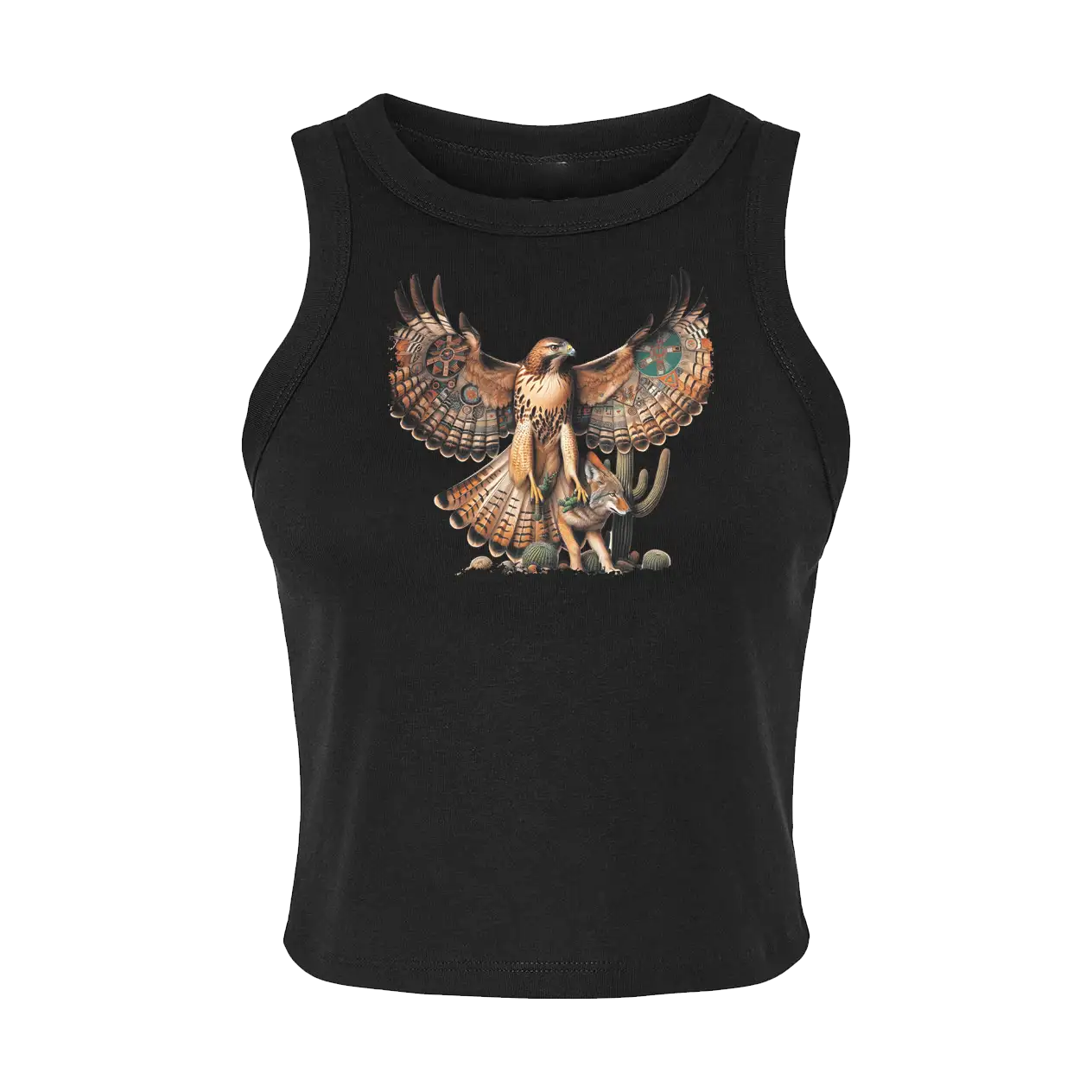 Coyote Hawk tricky luck Women's Crop/Tank