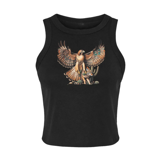 Coyote Hawk tricky luck Women's Crop/Tank